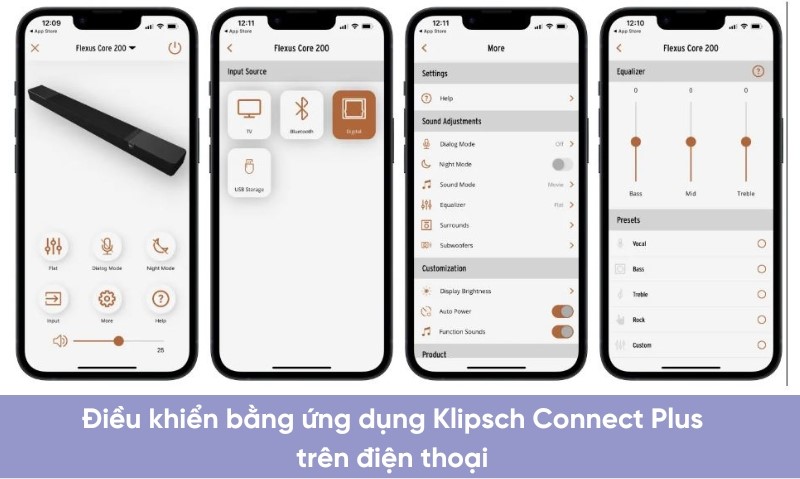 điều khiển loa bằng ứng dụng klipsch connect plus