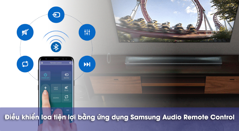 điều khiển loa bằng ứng dụng samsung audio remote