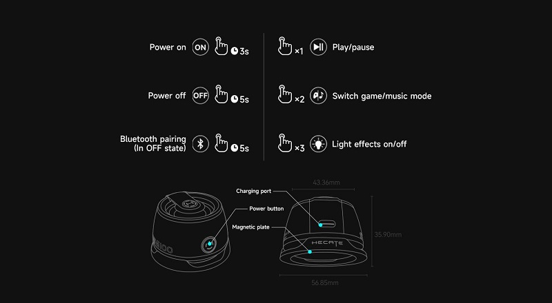 điều khiển loa hecate g200