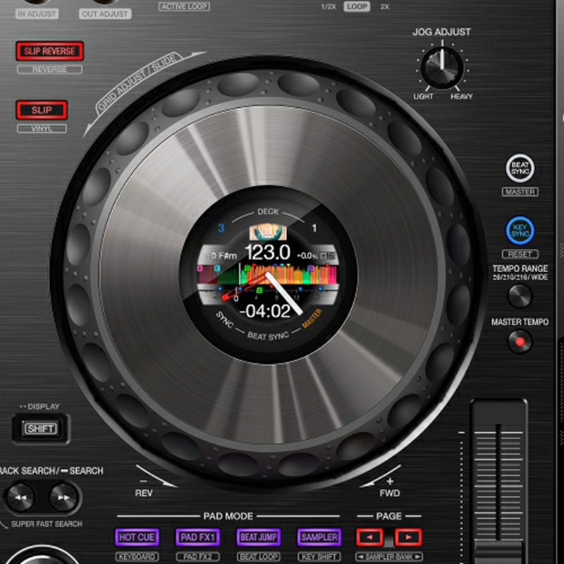 Pioneer DDJ-800 có màn hình LCD độ phân giải cao