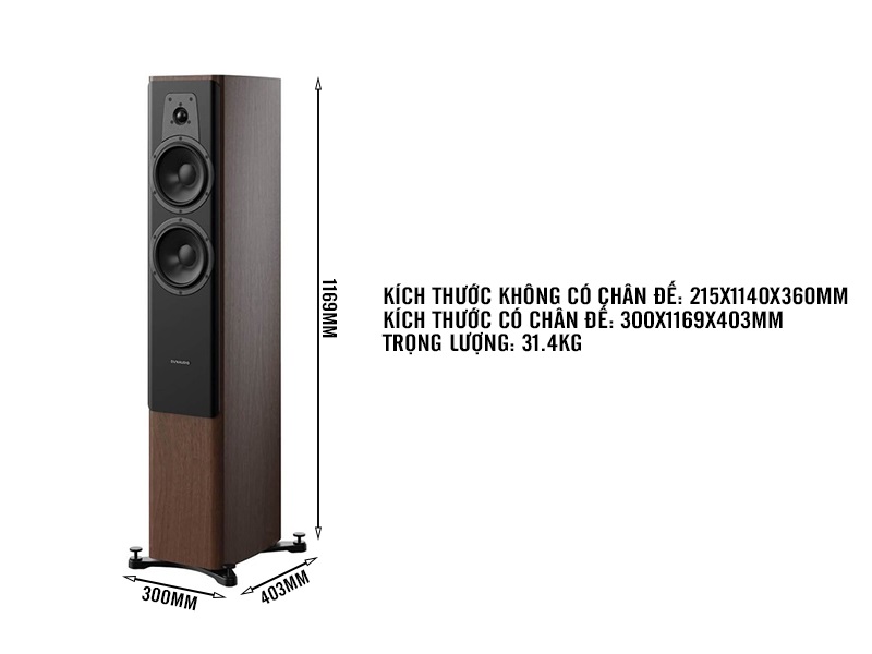 Loa Dynaudio Contour 30i kích thước