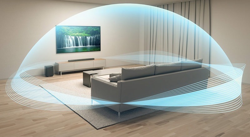 giải trí với loa bar 500 mk2