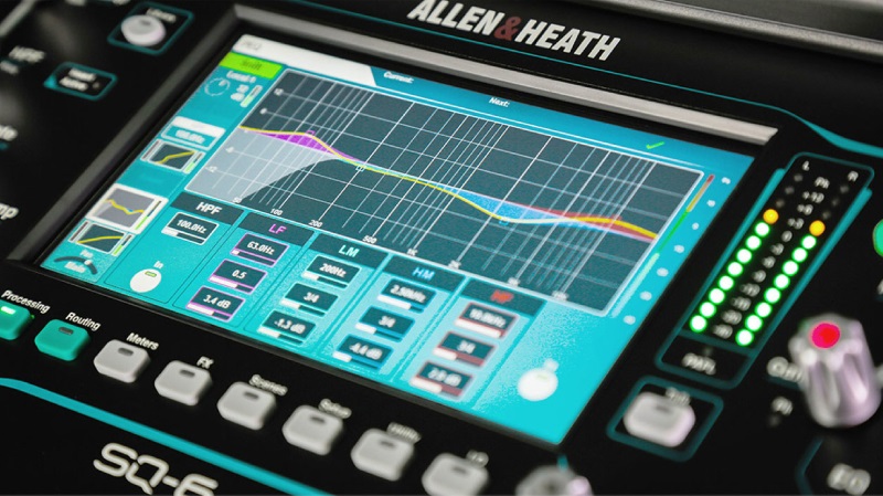 hiệu ứng trên mixer sq6