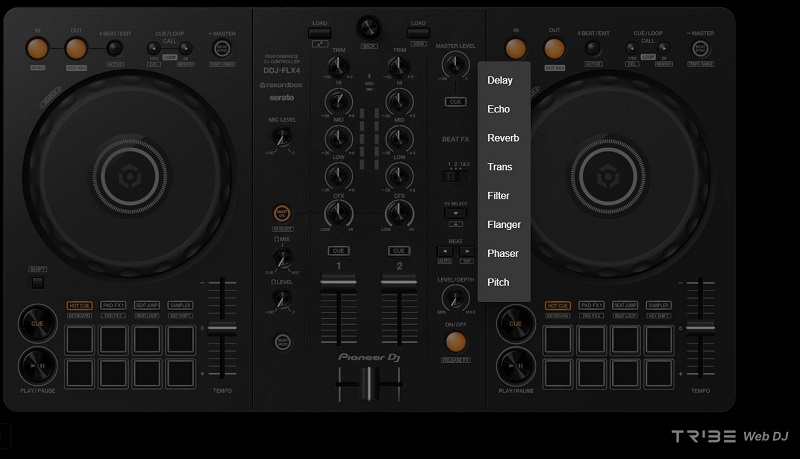 hiệu ứng trên bàn dj