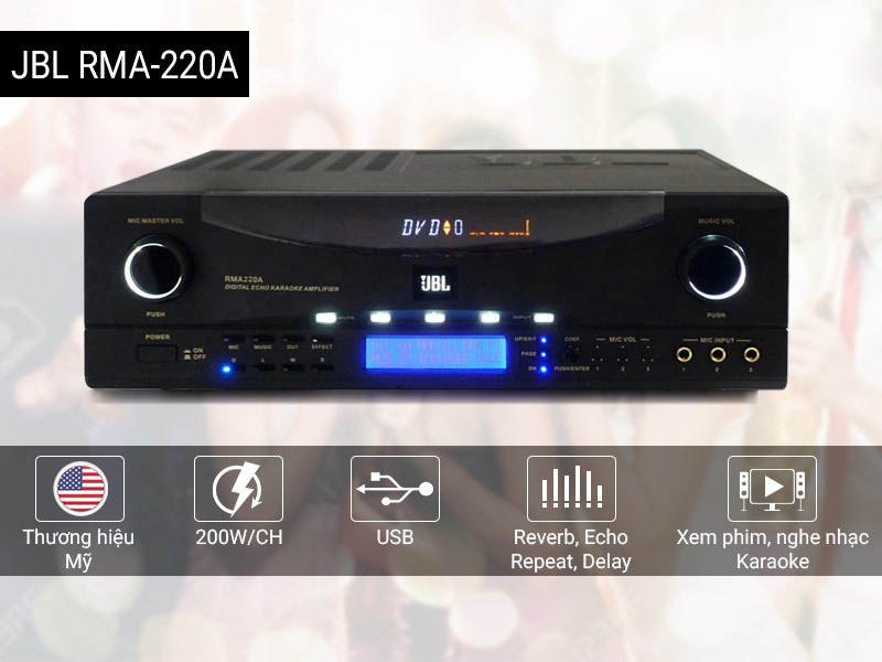 Amply JBL RMA 220A thiết kế