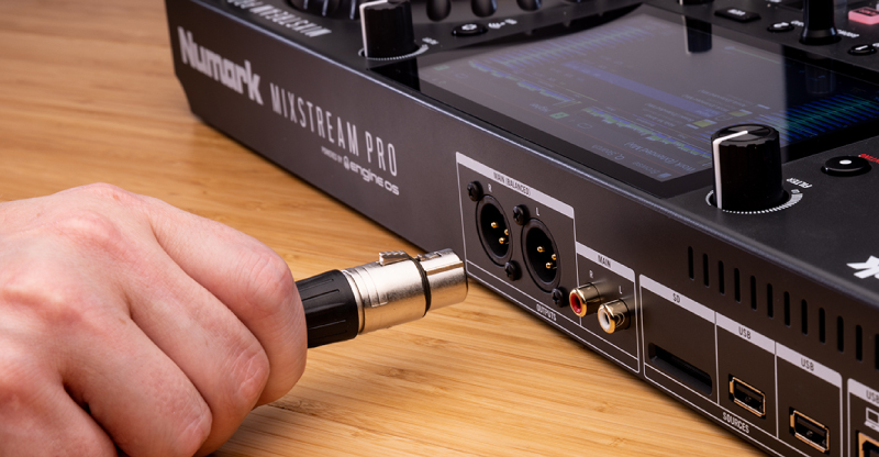 kết nối của bàn dj numark