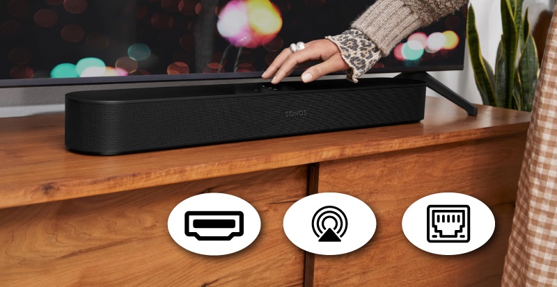 kết nối trên loa beam + sub mini + era 100