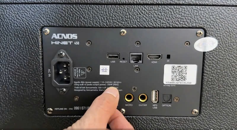 kết nối loa hinet 450 gen 2