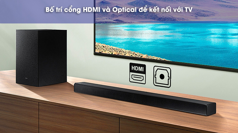 kết nối loa thanh hw a550 với tv