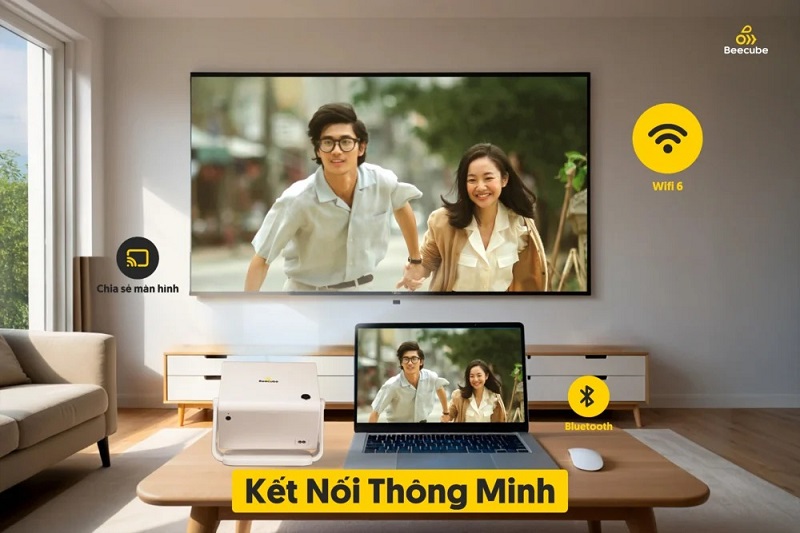 kết nối máy chiếu beecube x2 max gen 5