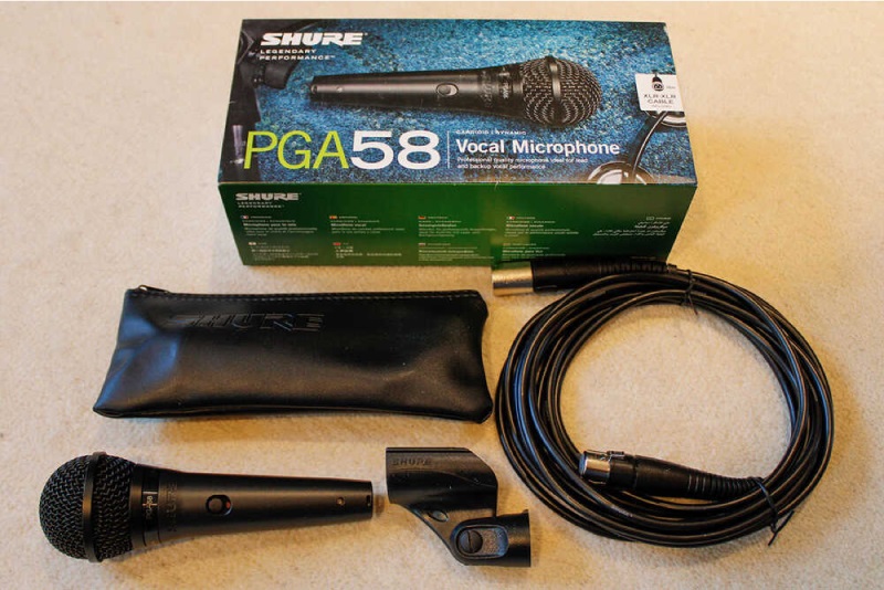 kết nối micro shure pga58-qtr