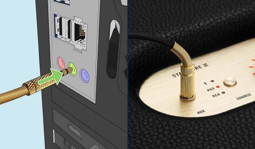 kết nối stanmore 2 qua aux