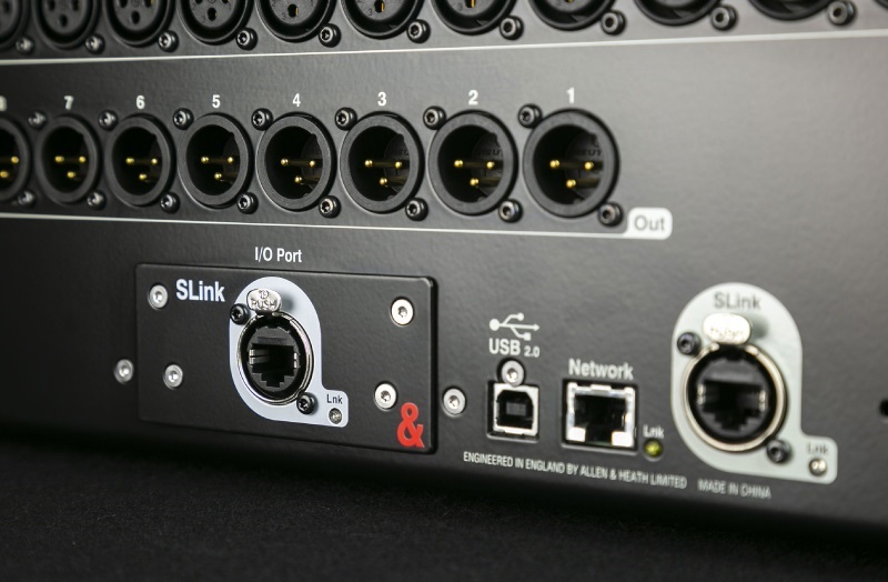 kết nối trên mixer sq6