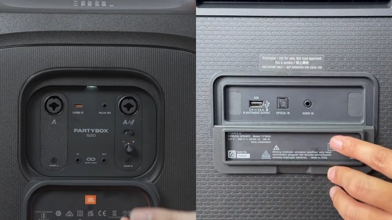 khả năng kết nối của 2 loa