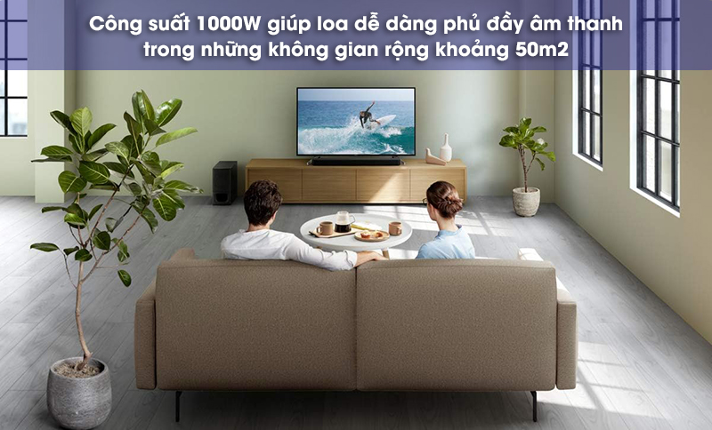 không gian hợp với loa ht-s500rf