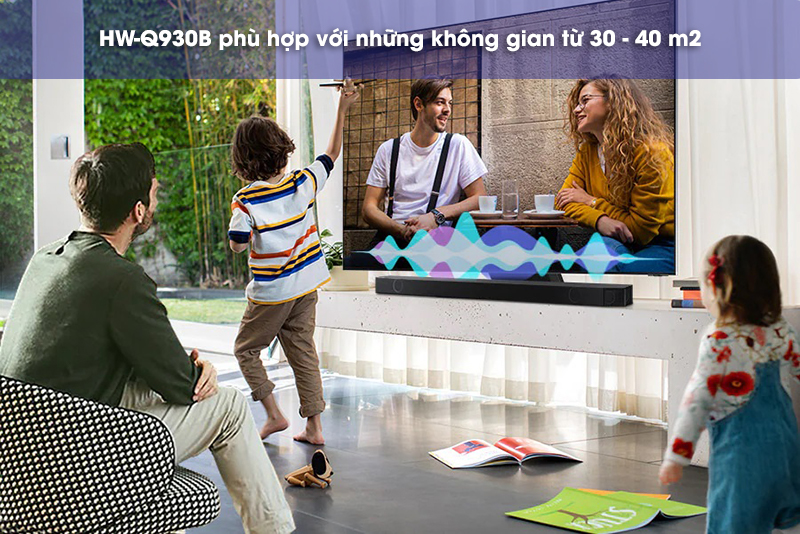 không gian hợp với loa hw-q930b