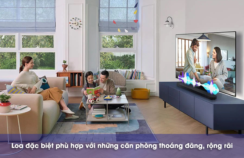 không gian lý tưởng cho loa thanh Samsung q935d