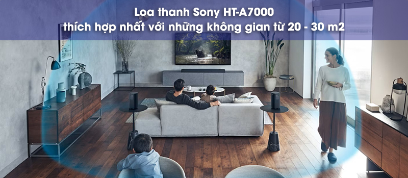 không gian thích hợp loa sony ht-a7000