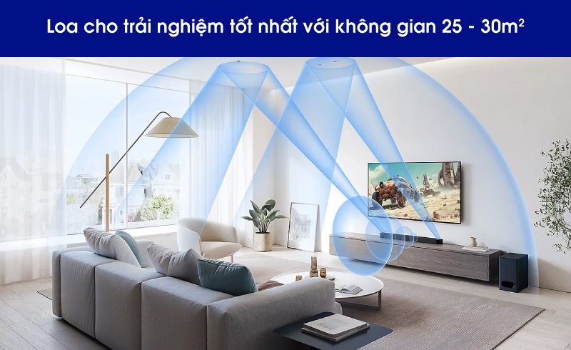 không gian thích hợp nhất cho loa sony bravia theatre bar 6