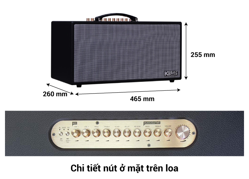 kích thước loa acnos cs450srv