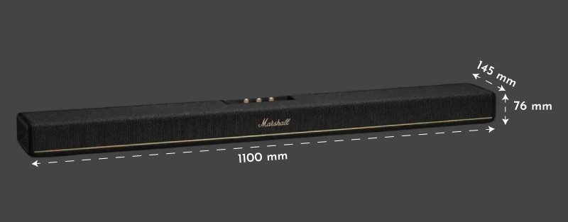 kích thước loa marshall heston 120