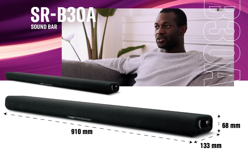 kích thước loa yamaha sr-b30a