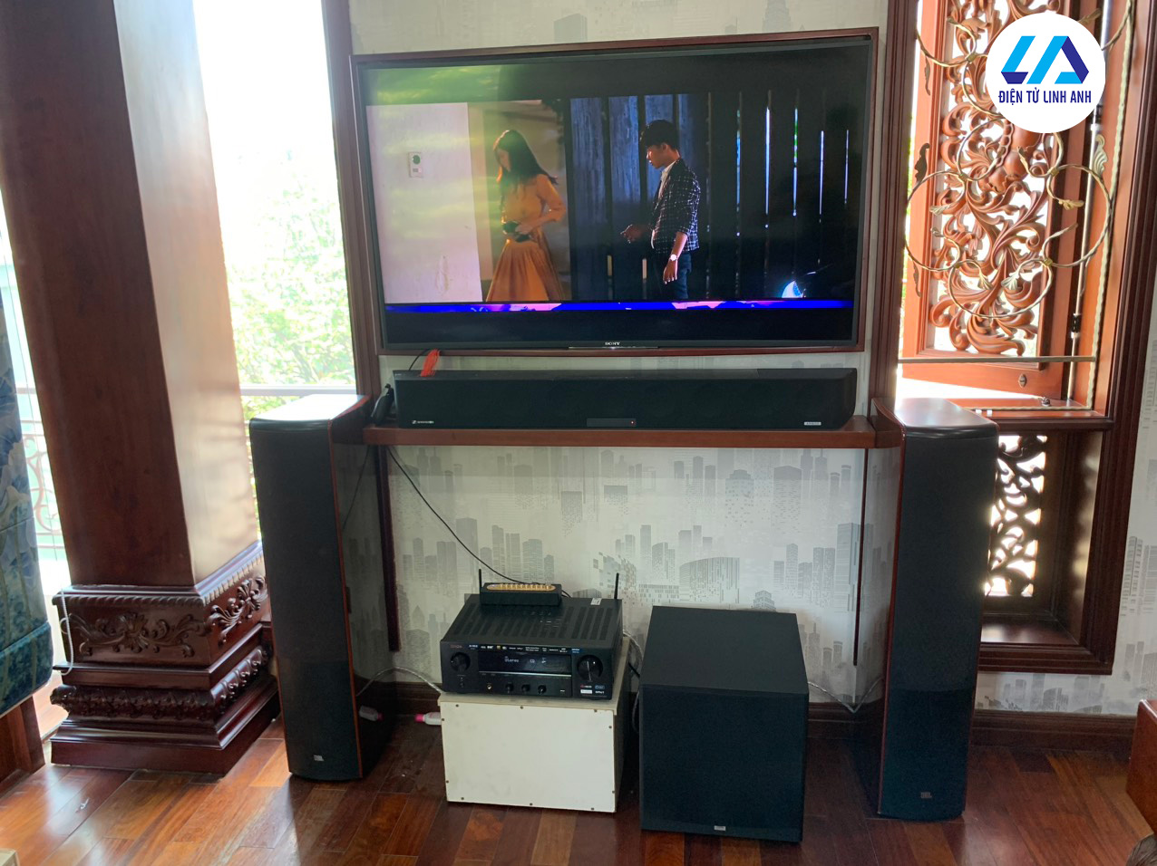 lắp đặt dàn karaoke JBL Ls60