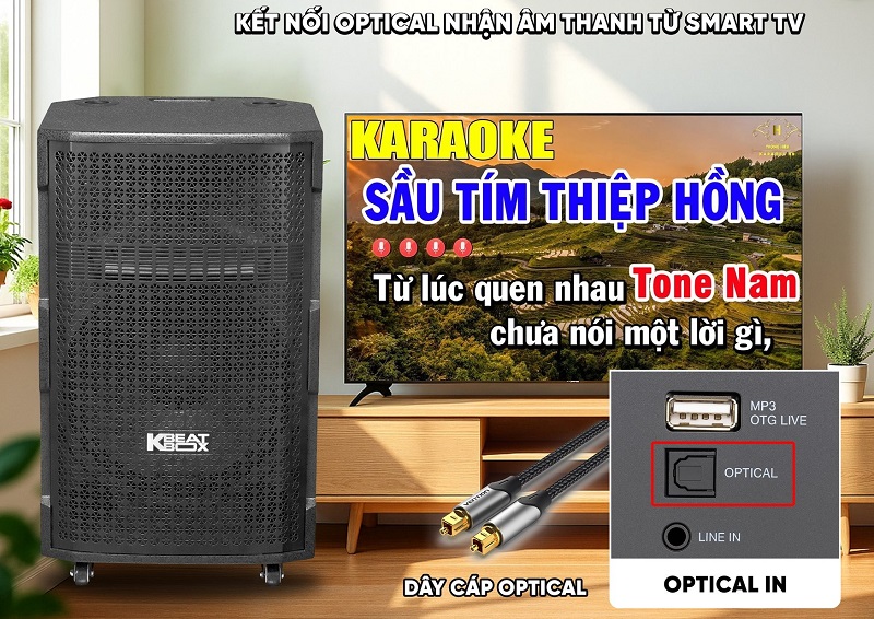 loa acnos cs393neo kết nối smart tv