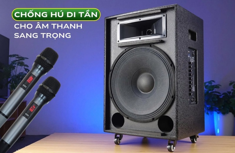 loa acnos kb39neo chống hú, chỉnh echo reverb