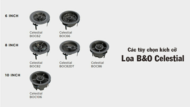 co may loai loa am tran B&O Celestial