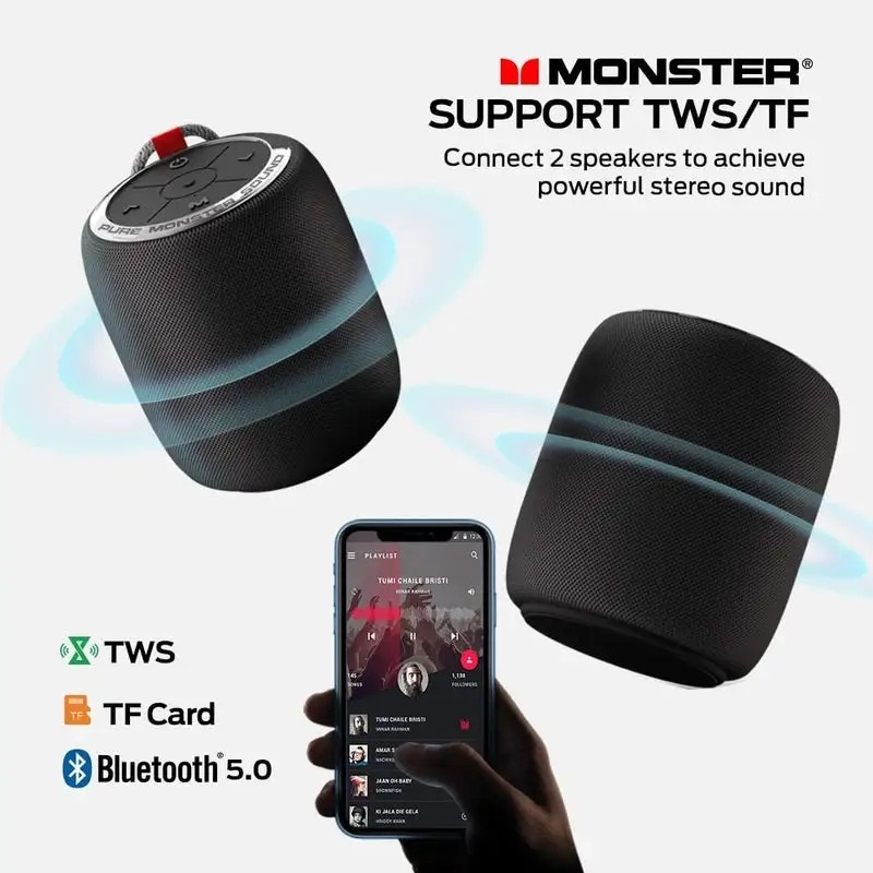 kết nối bluetooth của loa monster