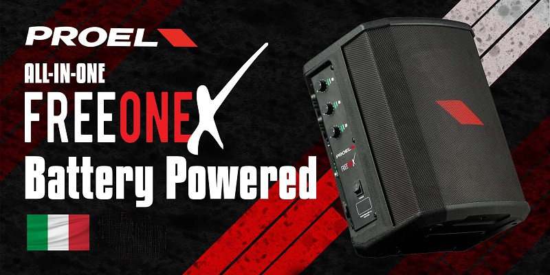 loa bluetooth proel freeonex tích hợp pin mạnh mẽ