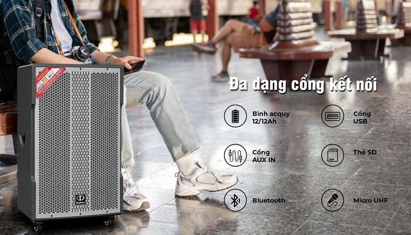 loa dalton ts-15g500xp đa dạng kết nối