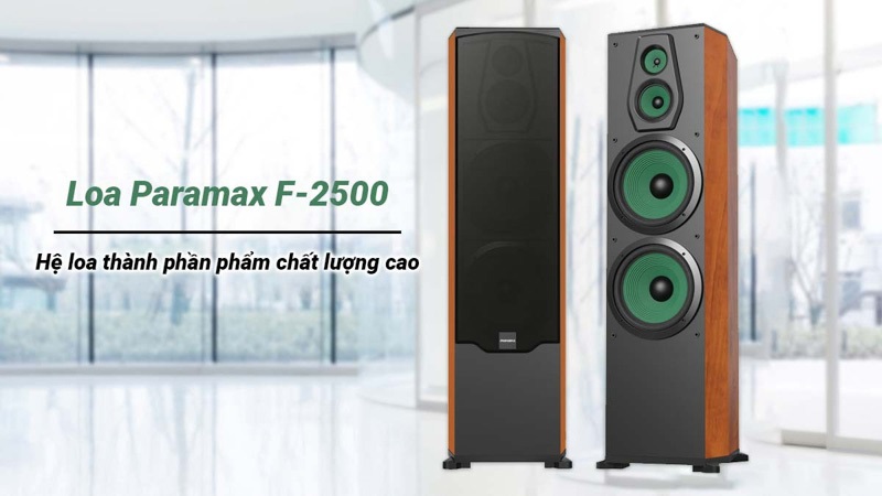 loa paramax f-2500 với hệ thống loa chất lượng cao