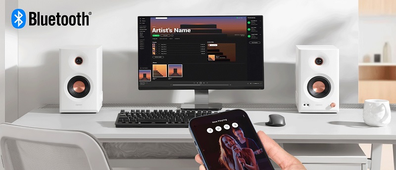 loa edifier mr5 kết nối bluetooth đa điểm