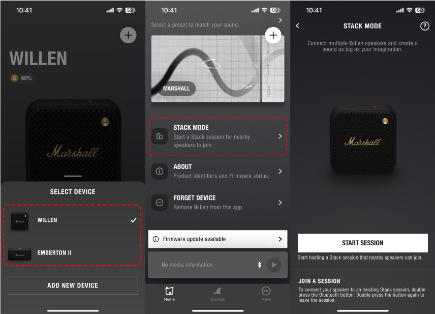 loa emberton 2 kết nối stackmode