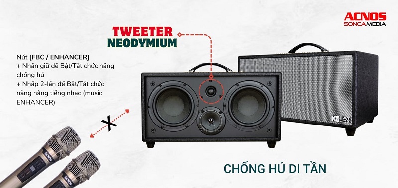loa hinet 450 gen 2 chống hú