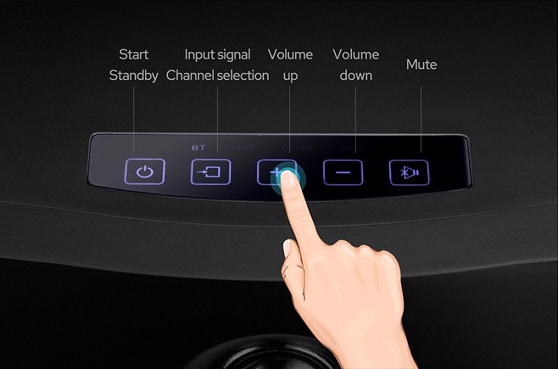 loa hivi swan os-10 điều khiển cảm ứng