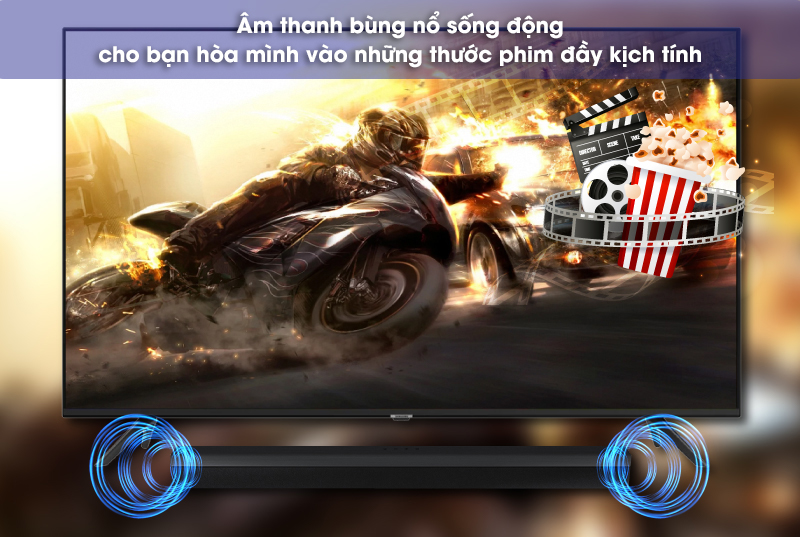 loa hw b450 cho âm thanh xem phim sống động