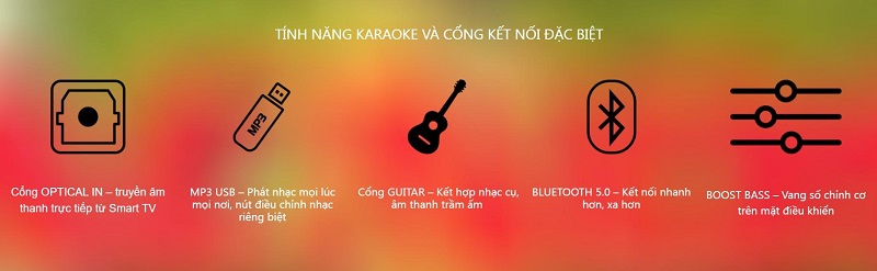 Loa karaoke di động acnos cb404gd dễ dàng kết nối
