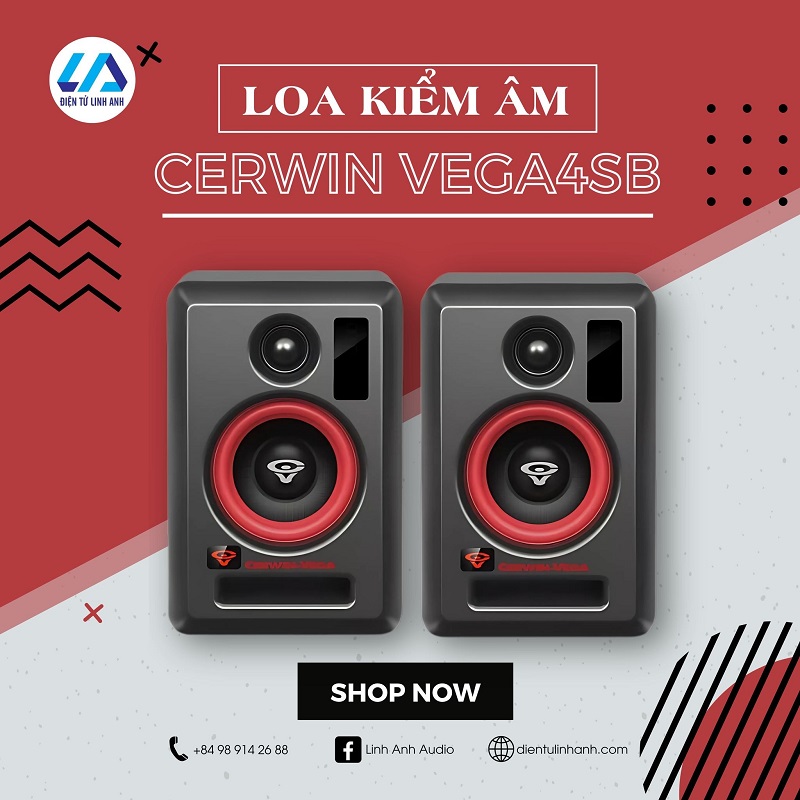 loa kiểm âm cerwin vega vega4sb đồng bộ đa phòng