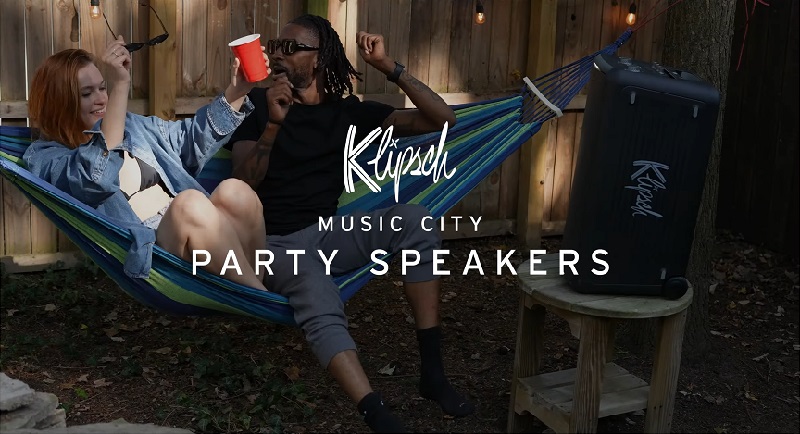 loa klipsch miami với thời lượng pin ấn tượng