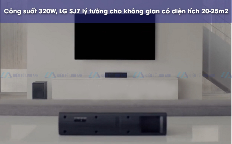 loa thanh LG SJ7 sở hữu công suất 320W