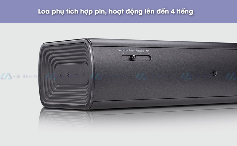 loa phụ của loa thanh LG SJ7 tích hợp pin 