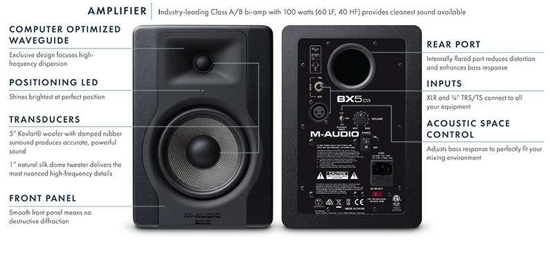 loa M-AUDIO BX5-D3 ket noi