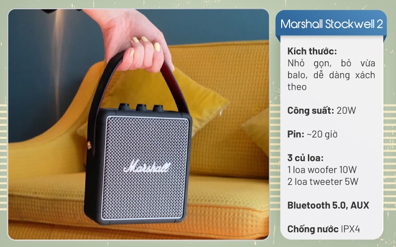 loa marshall di động stockwell