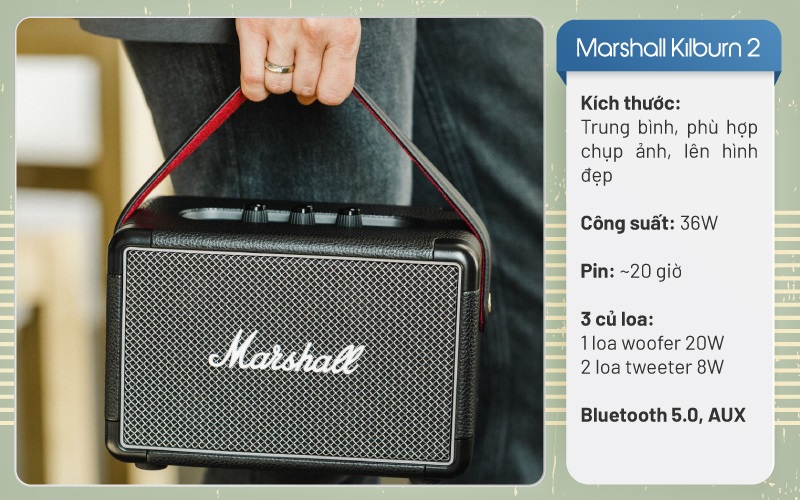 loa marshall kilburn 2 thiết kế đẹp
