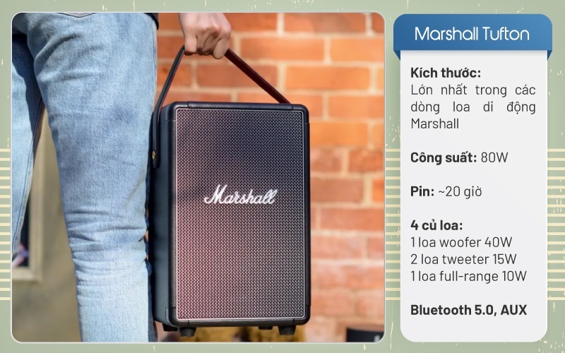 loa marshall tufton công suất lớn