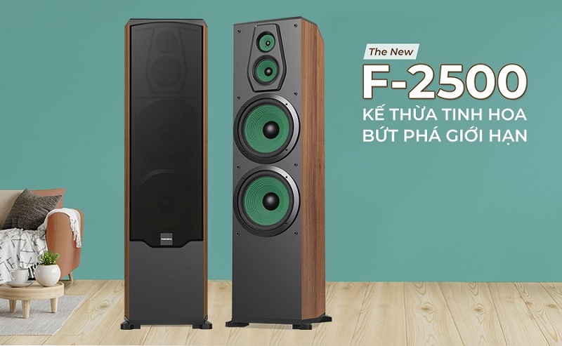 loa paramax f-2500 thiết kế đẹp mắt