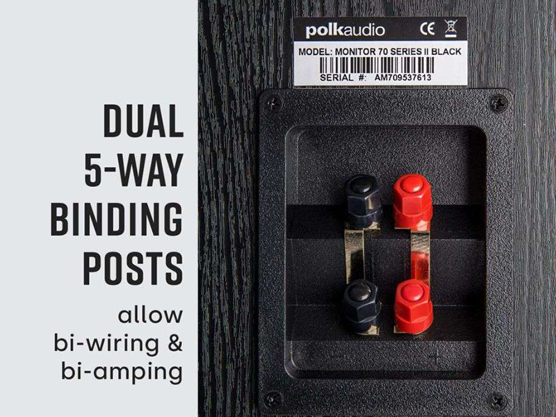 Loa Polk Audio Monitor 70 Series II kết nối